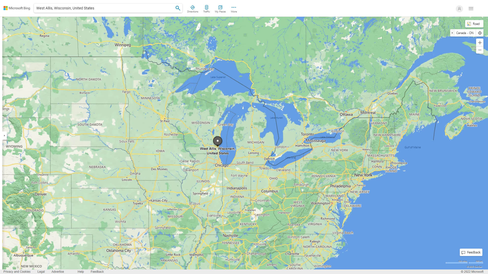West Allis Map Wisconsin
